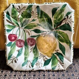 PRETTY ITALIAN PLATE 7 INCHES